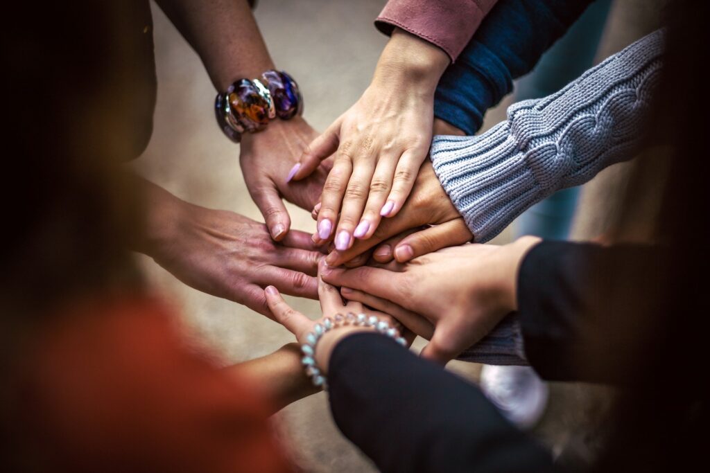 Group hands